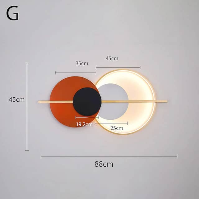 LED ROUND METAL WALL LIGHT - AURA LIGHT