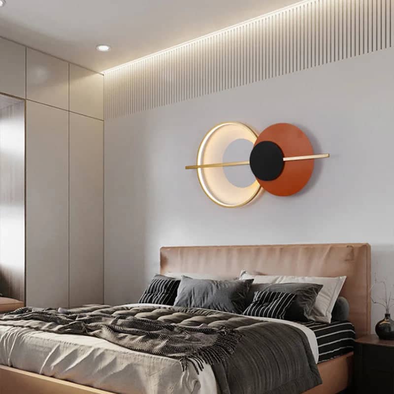 LED ROUND METAL WALL LIGHT - AURA LIGHT