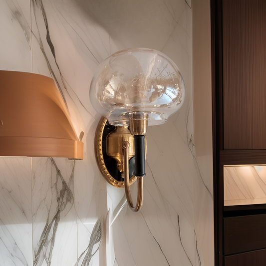 SINGLE GLASS SHADE WALL LAMP - AURA LIGHT