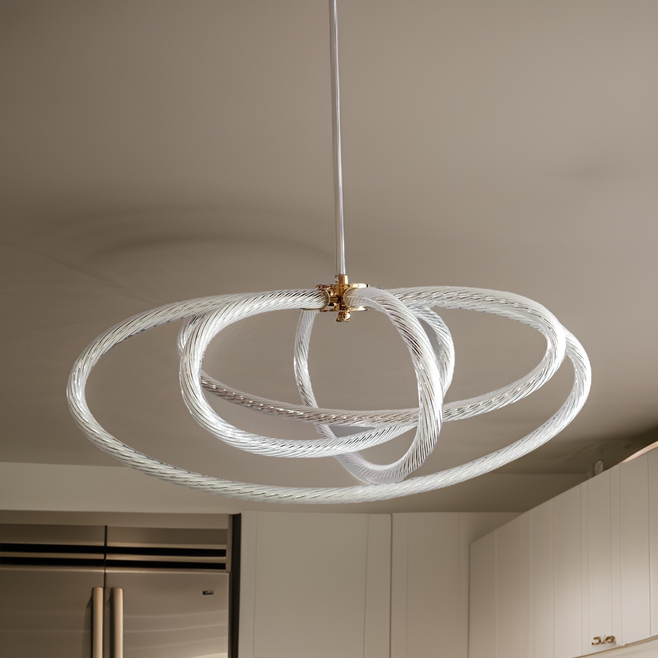 4 RING CLASSIC MINIMALIST CHANDELIER - AURA LIGHT