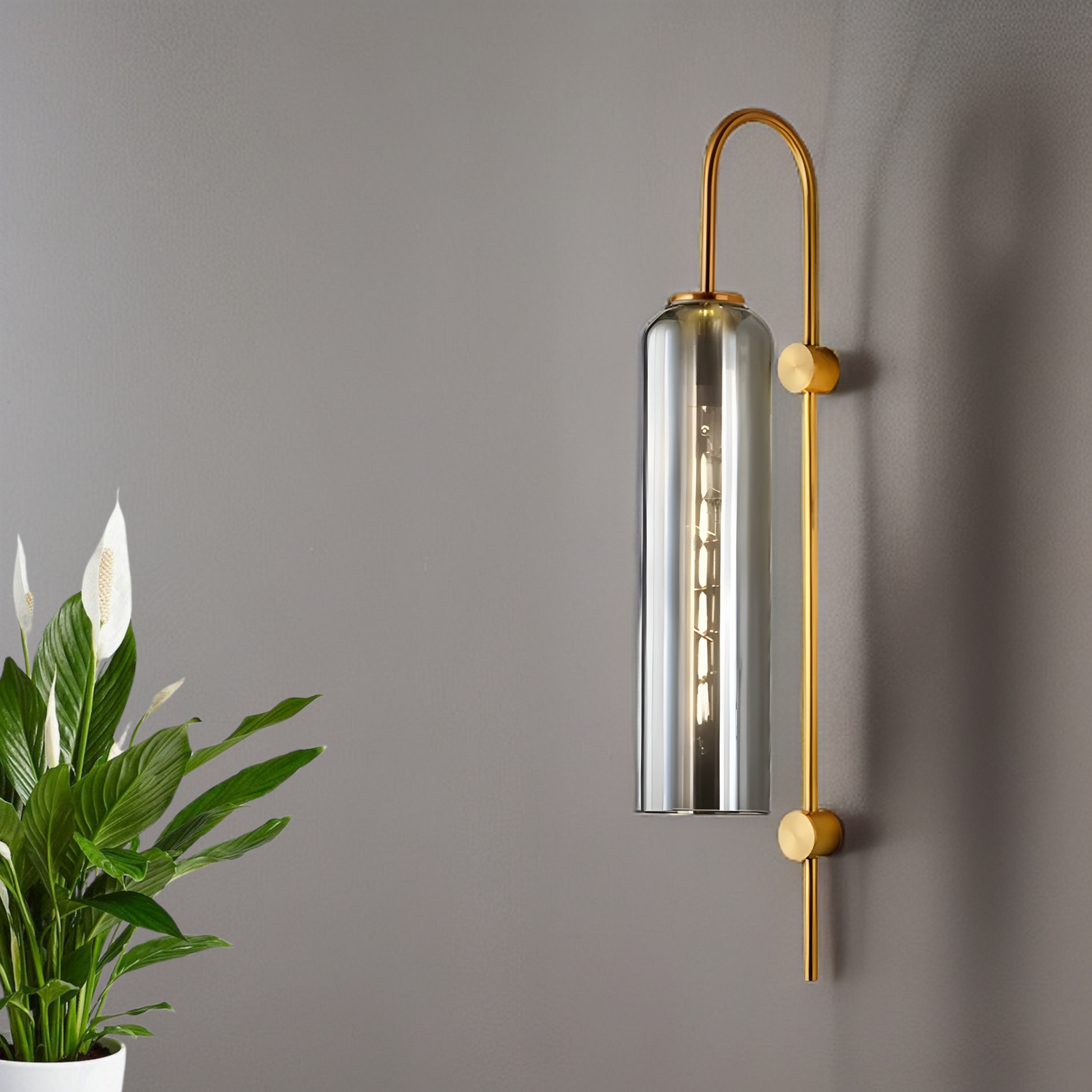 VINTAGE LINEAR GLASS WALL SCONE - AURA LIGHT