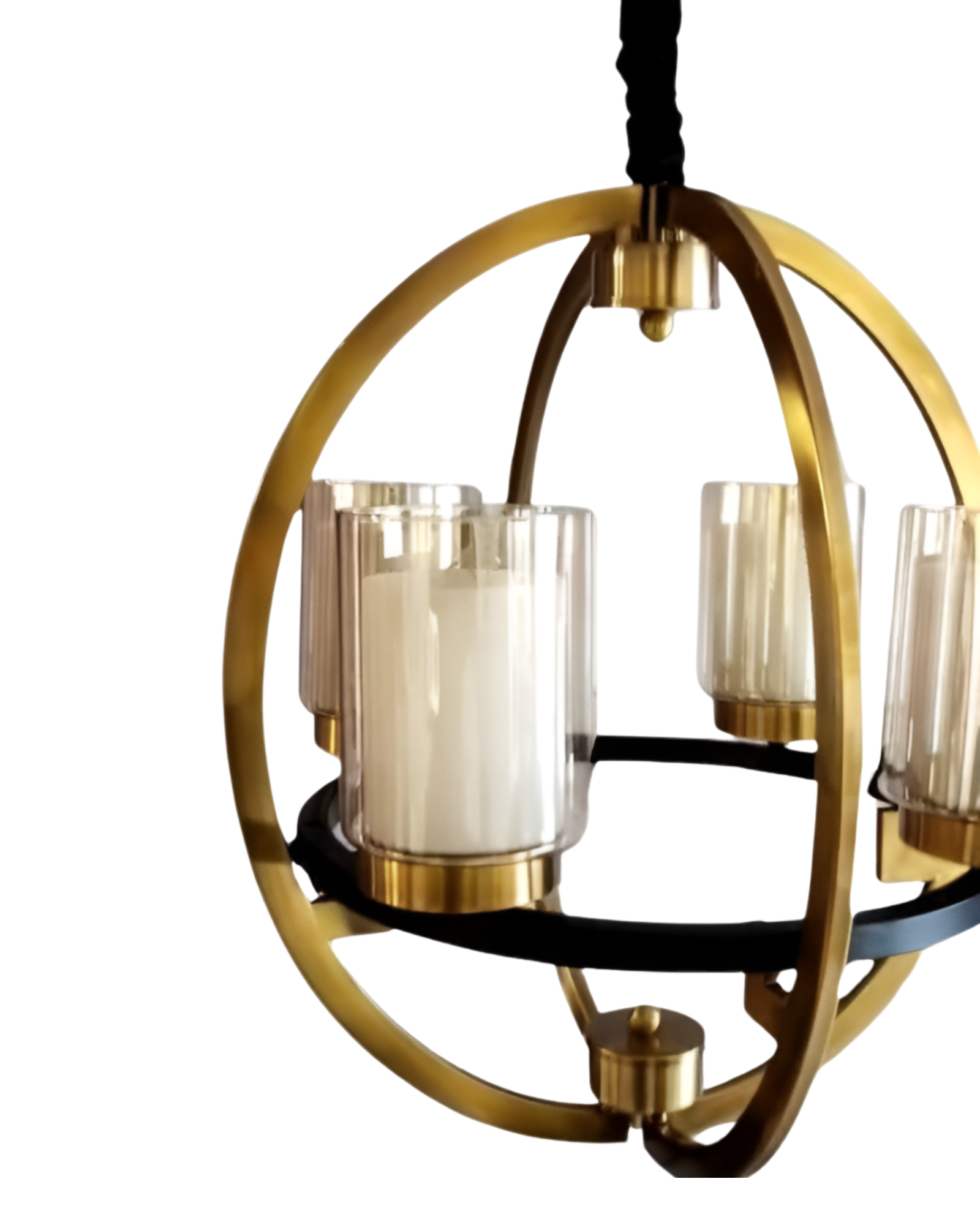 RUSTIC GLOBE CHANDELIER 4 LIGHTS - AURA LIGHT