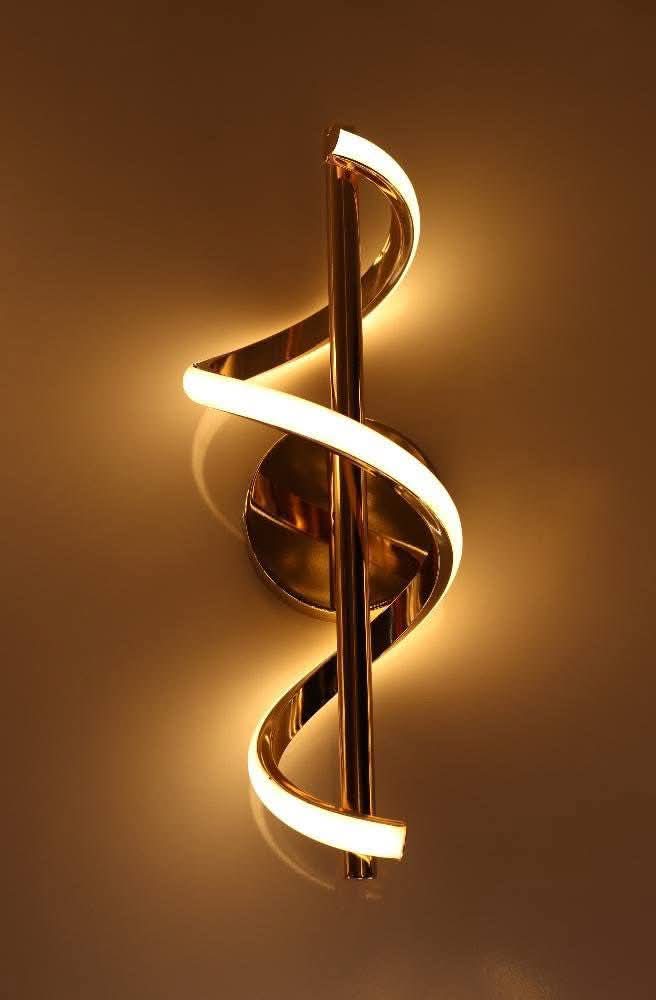 Spiral led wall light