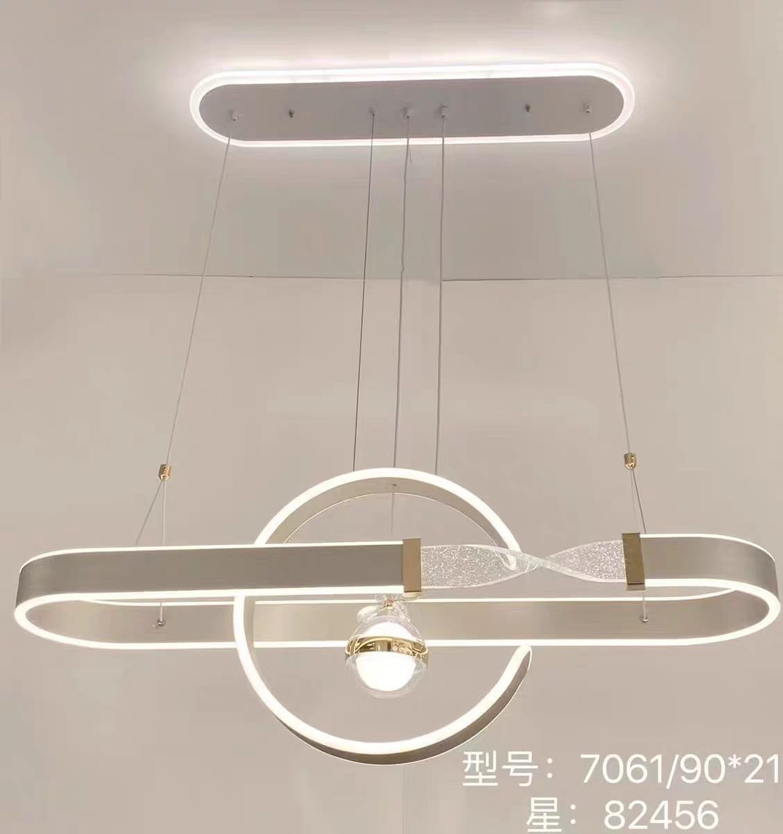 Hanging ball with circle - AURA LIGHT