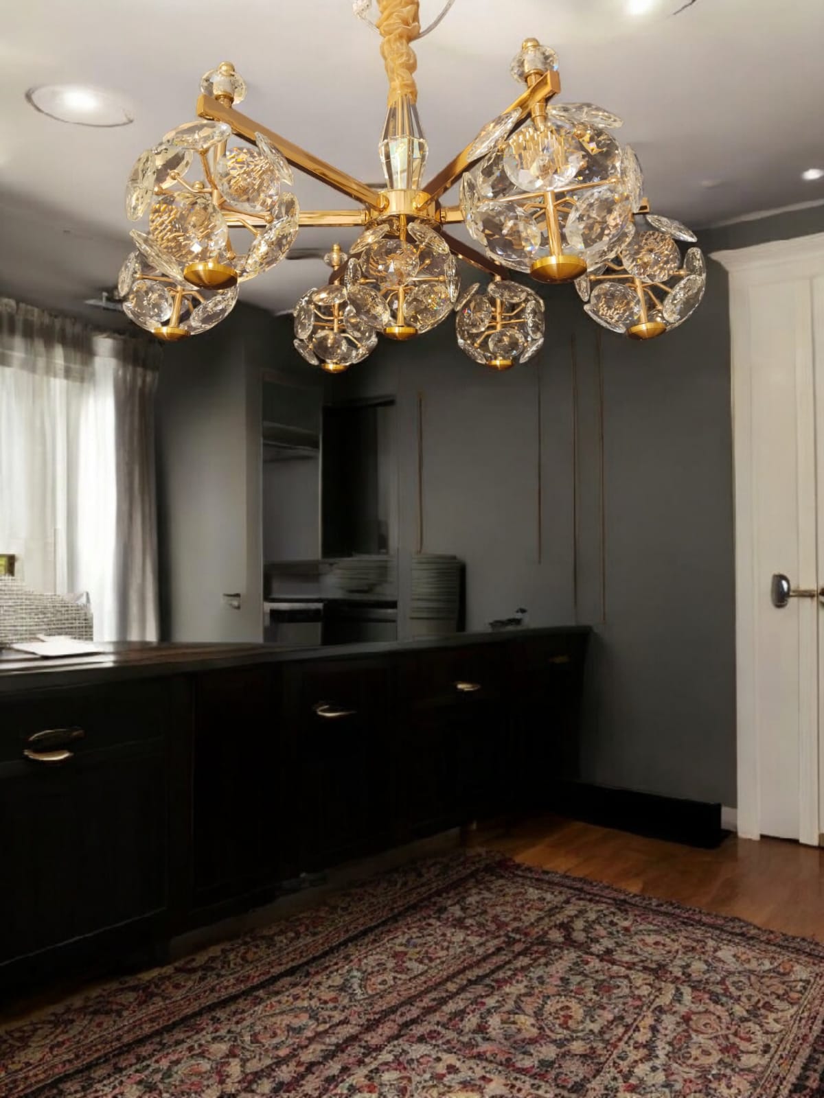 7 ball chandelier - AURA LIGHT