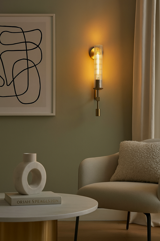 MODERN TUBE WALL SCONCE - AURA LIGHT