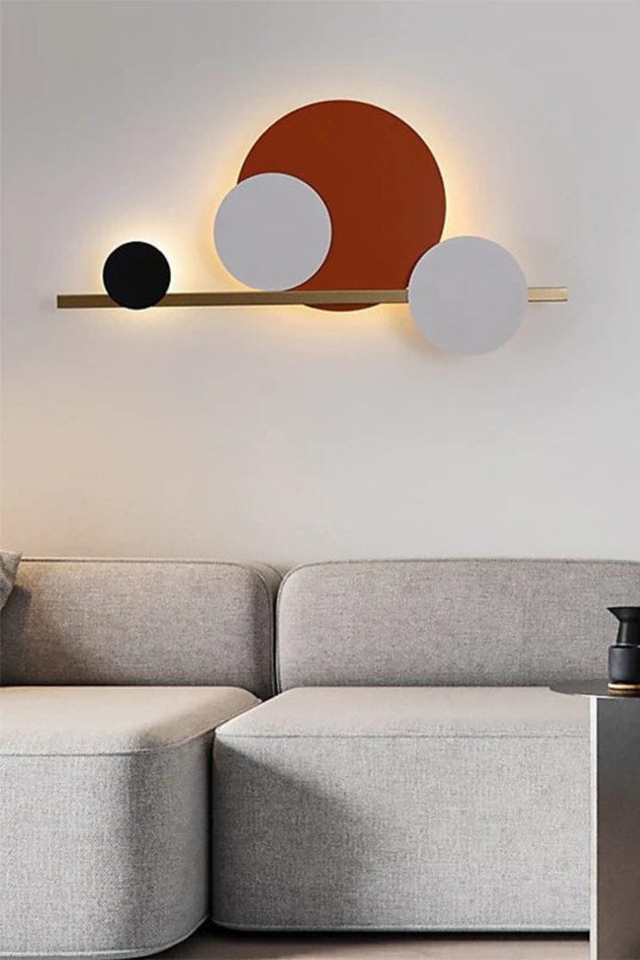 Four circular wall light