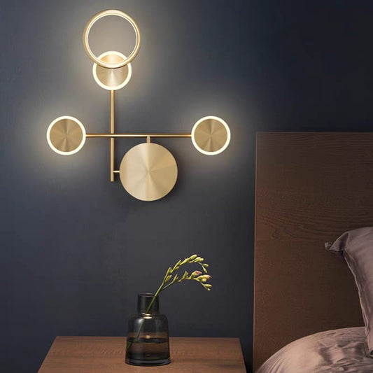 4 circle wall light - AURA LIGHT