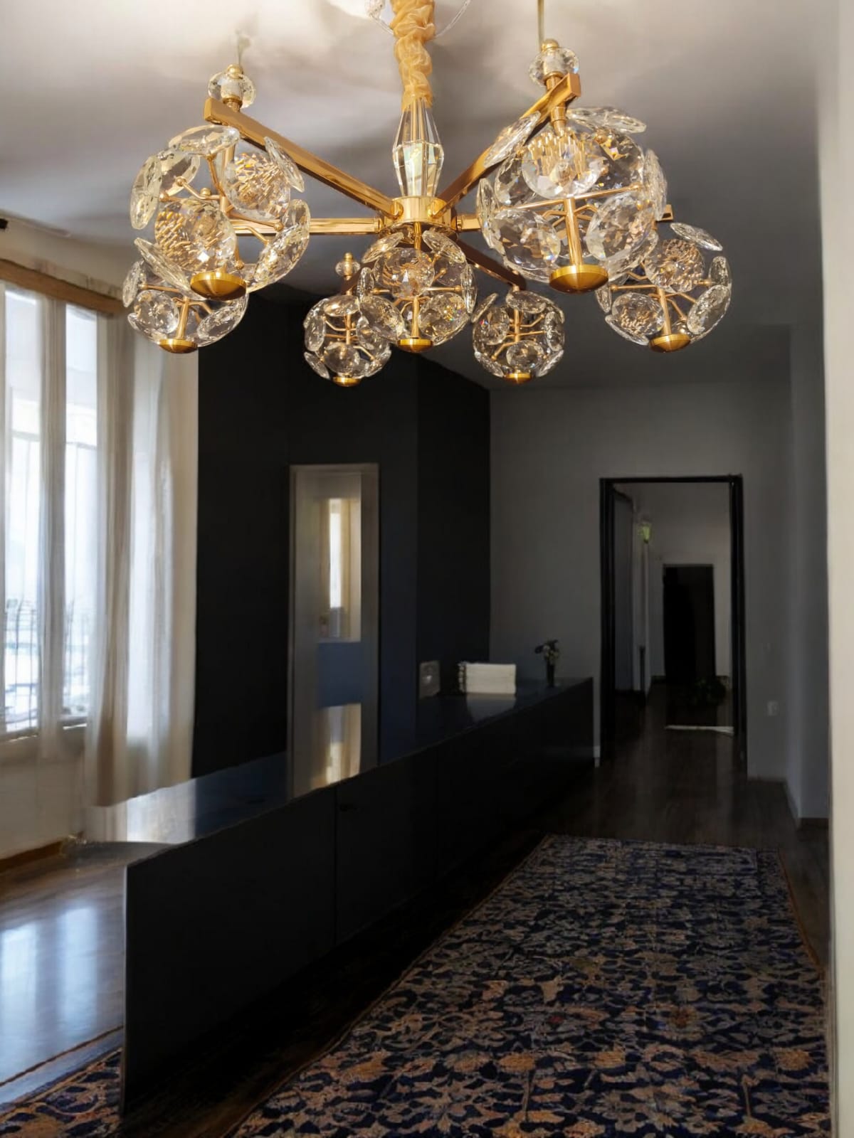 7 ball chandelier - AURA LIGHT