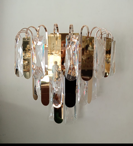 MODERN CRYSTAL STRIPES WALL LIGHT - AURA LIGHT