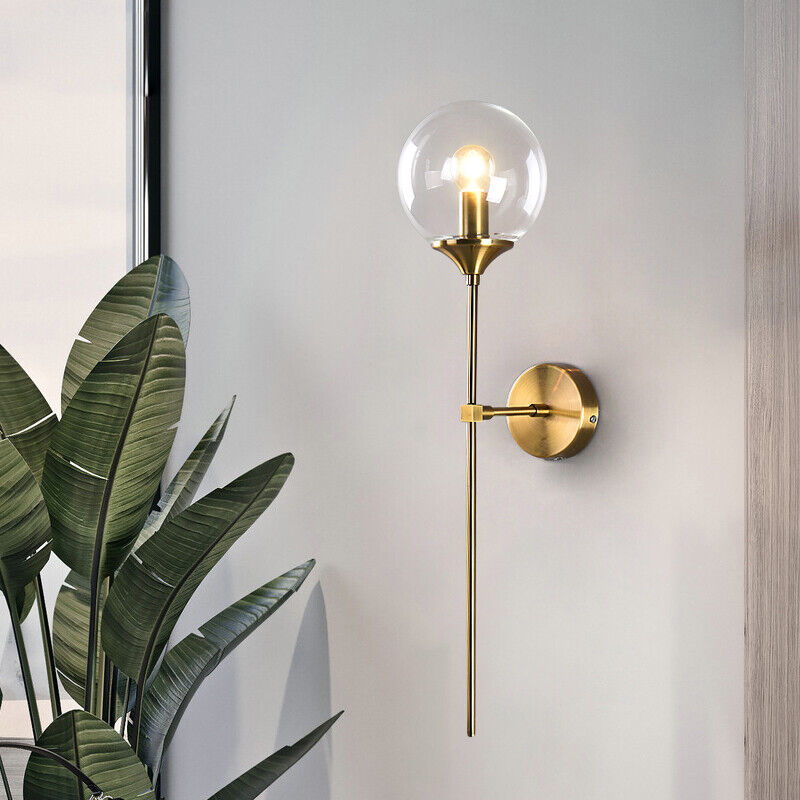 GLASS GLOBE WALL SCONCE - AURA LIGHT
