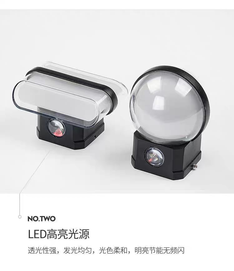 WHITE BODY GLASS WALLL LAMP - AURA LIGHT