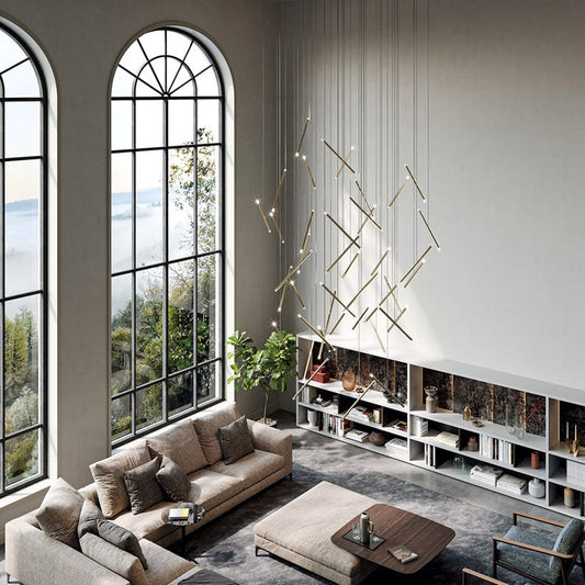 MODERN LED STAIRCASE CHANDELIER - AURA LIGHT