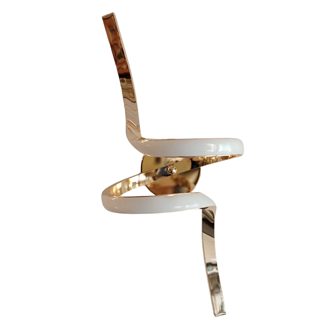 GOLD SPIRAL WALL SCONE - AURA LIGHT