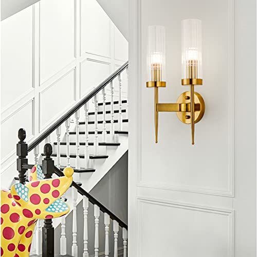 DOUBLE MODERN INDOOR CANDLE WALL SCONE - AURA LIGHT